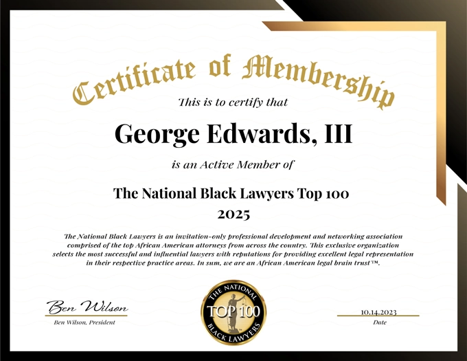 The National Black Lawyers - George Edwards III